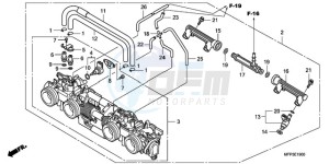 CB1300S9 Australia - (U / BCT MME TWO TY2) drawing THROTTLE BODY