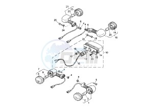 WR F 250 drawing FLASHER LIGHT, ALTERNATIVE EURO KIT