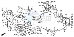 TRX680FA drawing FRONT FENDER