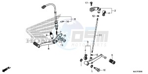 CBR650F 2ED - (2ED) drawing PEDAL