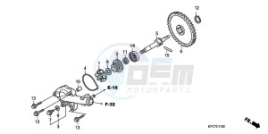 XL125VA EU / CMF - (EU / CMF) drawing WATER PUMP