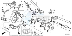 CBR600FAC drawing HANDLE PIPE/TOP BRIDGE