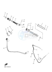 YZF-R6 YZFR6HC 600 YZF-R6 (BN61 BN62) drawing STEERING HANDLE & CABLE