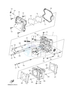 MWS125-C TRICITY 125 (BU51 BU53) drawing CYLINDER HEAD