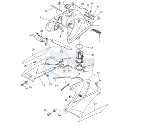 XT X 660 drawing FUEL TANK