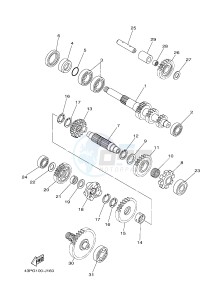 YFM700FWAD YFM7FGPSEB GRIZZLY 700 EPS SPECIAL EDITION (1HPB) drawing TRANSMISSION