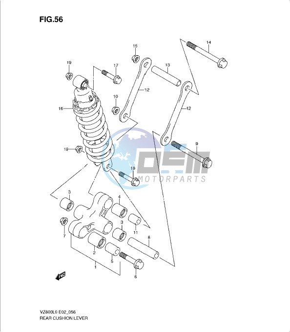 REAR CUSHION LEVER