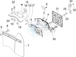 LX 125 4T drawing Rear cover - Splash guard