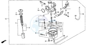 XR100R drawing CARBURETOR