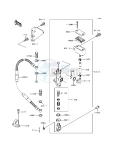 KX 125 J [KX125] (J2) [KX125] drawing REAR MASTER CYLINDER