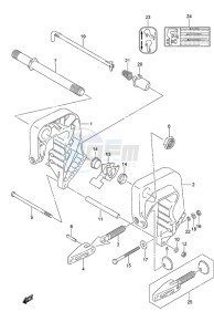 DF 9.9B drawing Clamp Bracket Remote Control