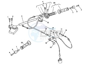 MITO EVOL.125 drawing THROTTLE CONTROL