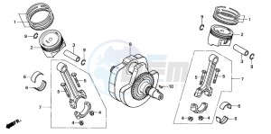 VTX1300S drawing CRANKSHAFT/PISTON