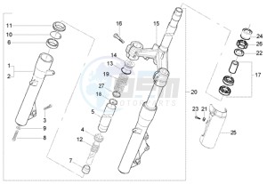 Beverly 125 RST drawing Fork