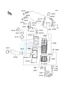 JET SKI ULTRA 300X JT1500HBF EU drawing Inter Cooler