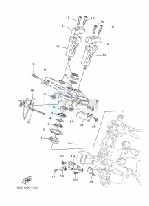 TRACER 900 MTT850 (B5CM) drawing STEERING