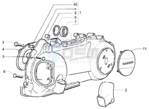 X9 250 Evolution drawing Crankcase Cooling