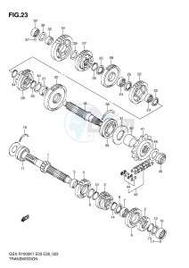 GSX-R1000 (E3-E28) drawing TRANSMISSION