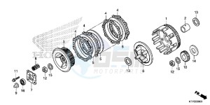 CBR125RTF CBR125RT UK - (E) drawing CLUTCH