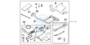 CB600F9 U / ABS ST drawing KIT ALARM SYS