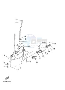 FT50B drawing LOWER-CASING-x-DRIVE