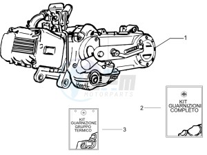 Liberty 50 4T PTT NEXIVE drawing Engine, assembly