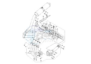 YZF R1 1000 drawing EXHAUST SYSTEM