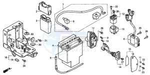 VT1100D2 drawing BATTERY