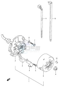 RM125 (E2) drawing MAGNETO (MODEL T V)