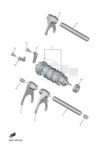 YZF600 YZF-R6 (BN6S) drawing SHIFT CAM & FORK