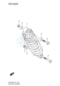 GSX-250 RA drawing REAR SHOCK ABSORBER