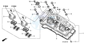 CBR1000RA9 UK - (E / ABS) drawing CYLINDER HEAD COVER