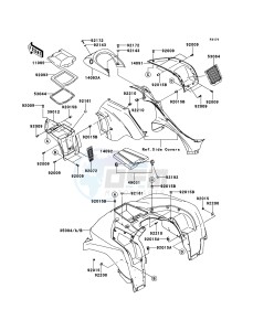 KVF750_4X4_EPS KVF750GDF EU drawing Front Fender(s)