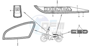 C50 drawing STRIPE/EMBLEM (C50P/C50T)