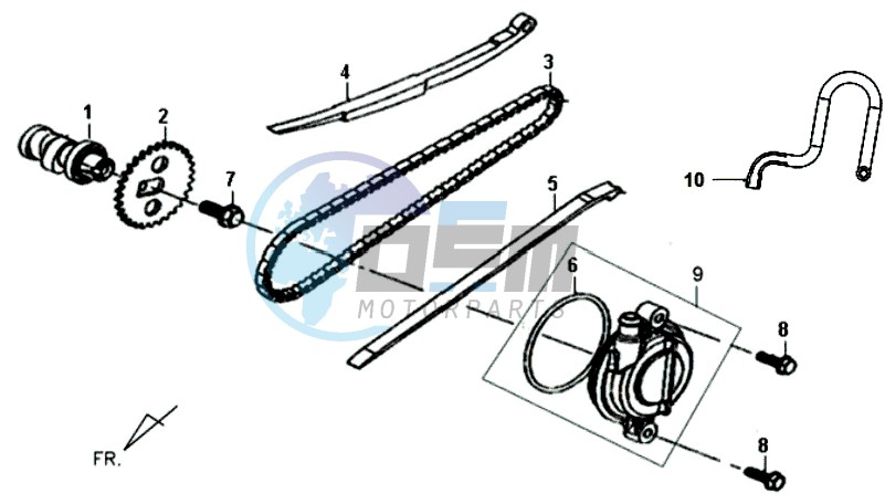 CHAIN / CHAIN TENSIONER / CHAIN GUIDE