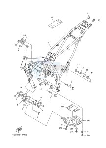 XTZ125E (1SBB) drawing FRAME