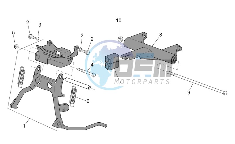 Central stand - Connecting rod