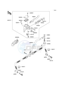 KVF 650 D ([BRUTE FORCE 650 4X4] (D6F-D9F) D6F drawing FRONT MASTER CYLINDER