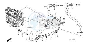 CBF1000S9 Europe Direct - (ED) drawing WATER PIPE