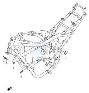 GSF650 (E2) Bandit drawing FRAME (MODEL K5)