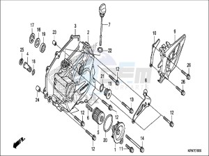 CRF250RH Europe Direct - (ED) drawing L. CRANKCASE COVER