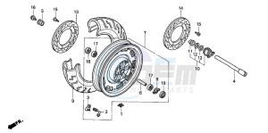 GL1500SE GOLDWING SE drawing FRONT WHEEL