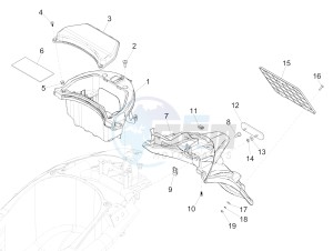 LIBERTY 50 IGET 4T 3V E4-2017-2019 (EMEA) drawing Rear cover - Splash guard