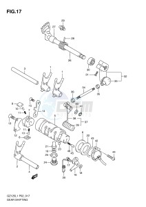 GZ125 (P02) drawing GEAR SHIFTING