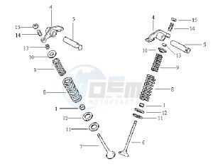 HUSKY 125 drawing VALVES