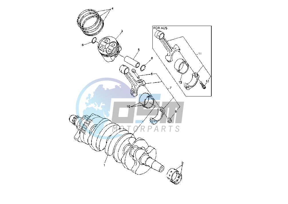 CRANKSHAFT PISTON MY04