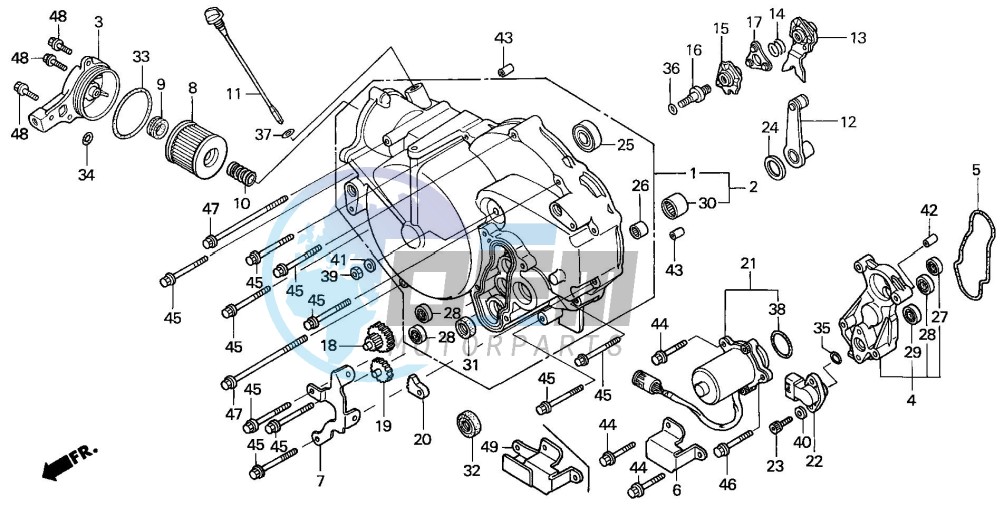 FRONT CRANKCASE COVER (2)