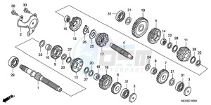 VT750C9 Europe Direct - (ED / MME) drawing TRANSMISSION