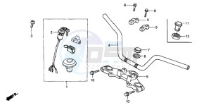 CG125M drawing HANDLE PIPE/TOP BRIDGE