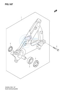 AN400 BURGMAN EU-UK drawing REAR SWINGING ARM